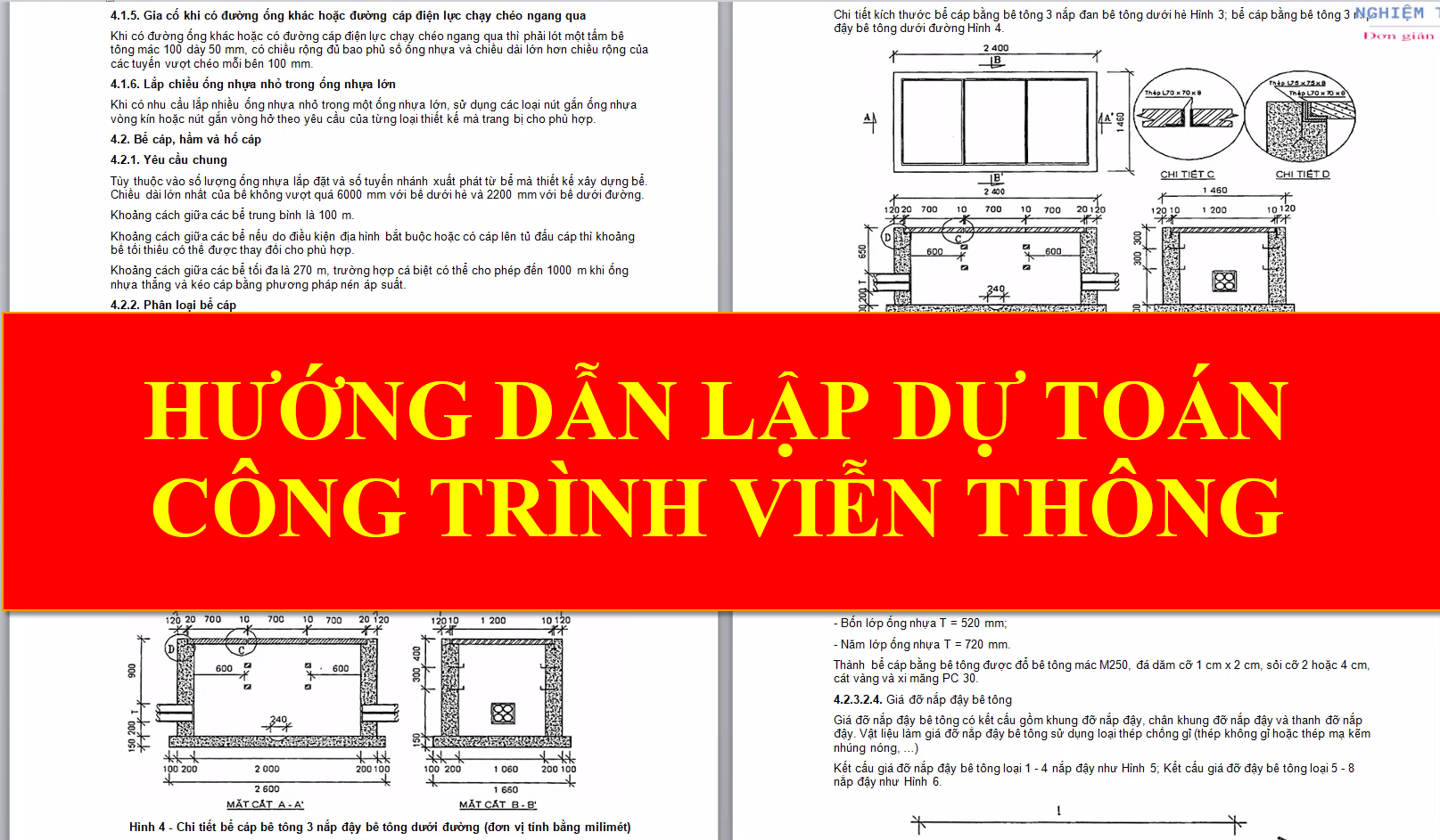 Hướng dẫn lập dự toán viễn thông, dự toán hạ tầng và khảo sát công trình viễn thông mới nhất 2020